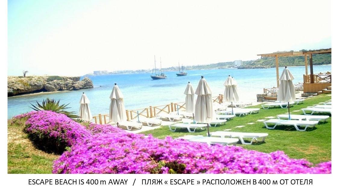 Sea & Sky Bungalows Next To Escape Beach Kyrenia  Bagian luar foto